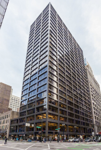 Exteriér budovy v Chicagu Exteriér budovy v Chicagu